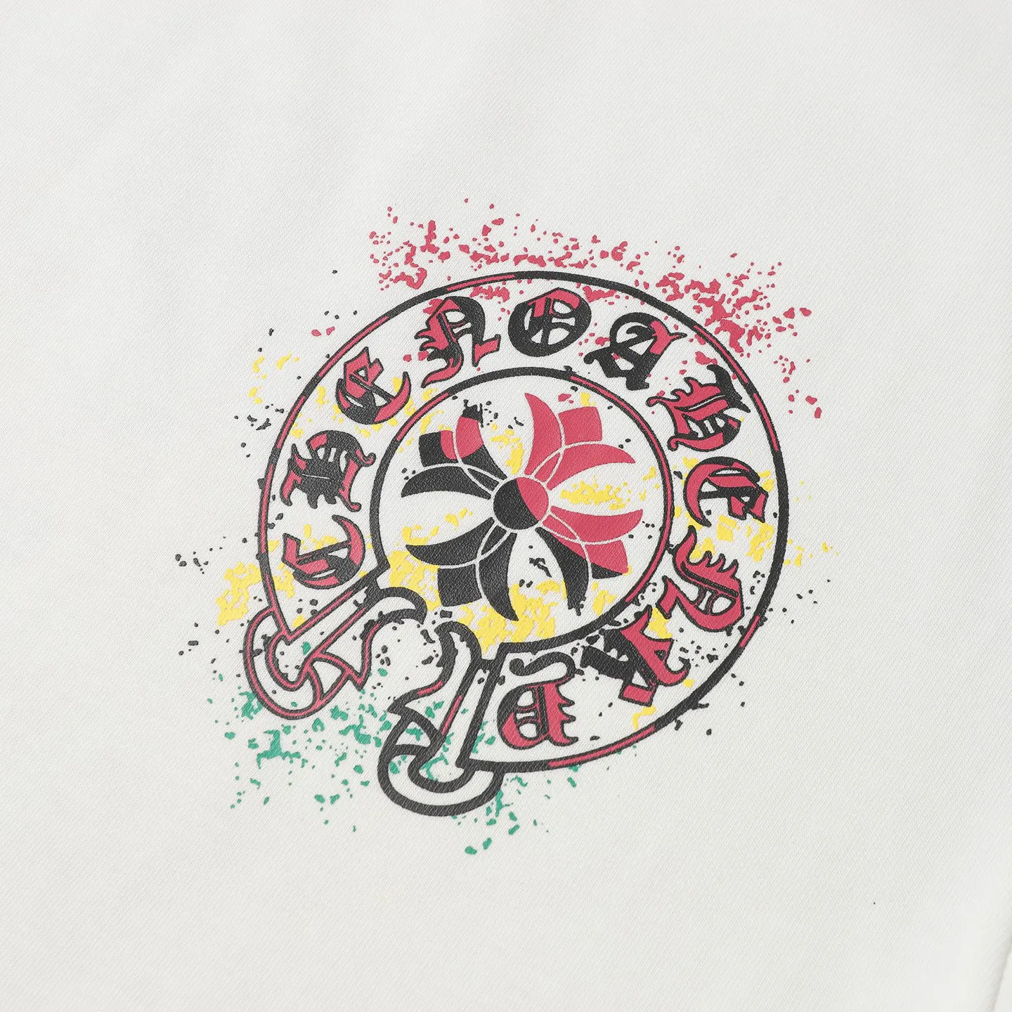 🅿️170 CHROME HEARTS/Chrome Heart CH spray-printed short-sleeved T-shirt The fabric is made of 280g heavy combed cotton, customized with 32 count 1*1 threads, and washed twice for ready-to-wear. The fabric is comfortable and skin-friendly without any strange feeling. Custom-dyed fabric, with high textile density, good drape, and not easy to deform. The thick texture and tight spinning process will not affect the breathability of the fabric. The color saturation is very high. Imported digital direct-injection printing technology. A versatile and good-looking short-sleeve. The loose version covers the flesh and makes you look slimmer. It is the same style for men and women. It has three complete standards. Color: Black-White Size: XS-L
